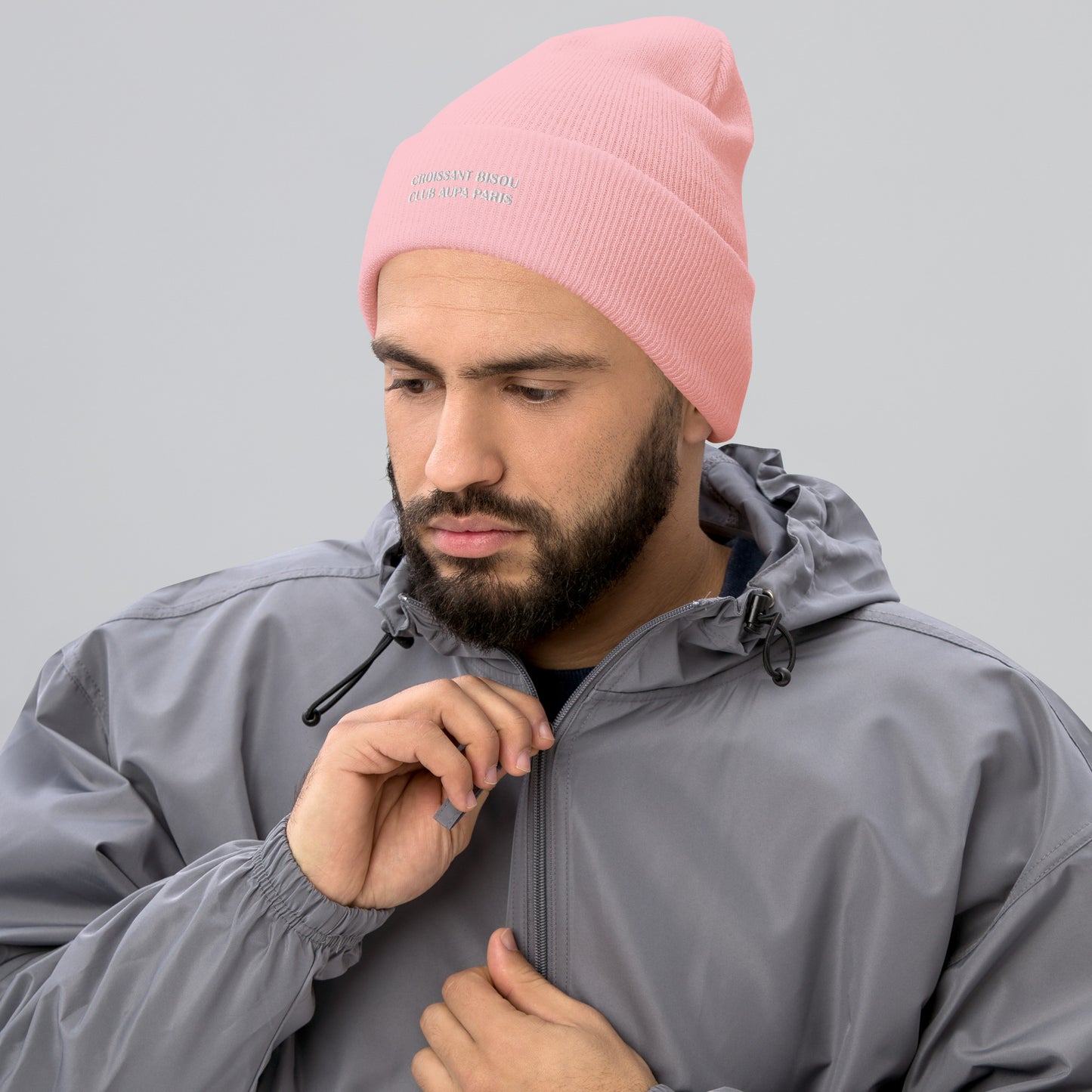 POP cuffed Beanie - orange / pinky pink