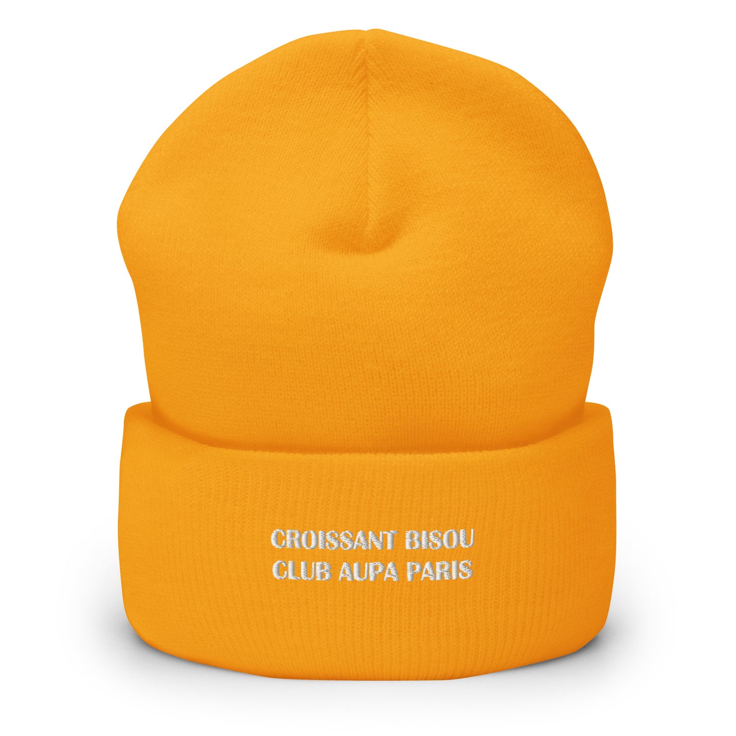 POP cuffed Beanie - orange / pinky pink