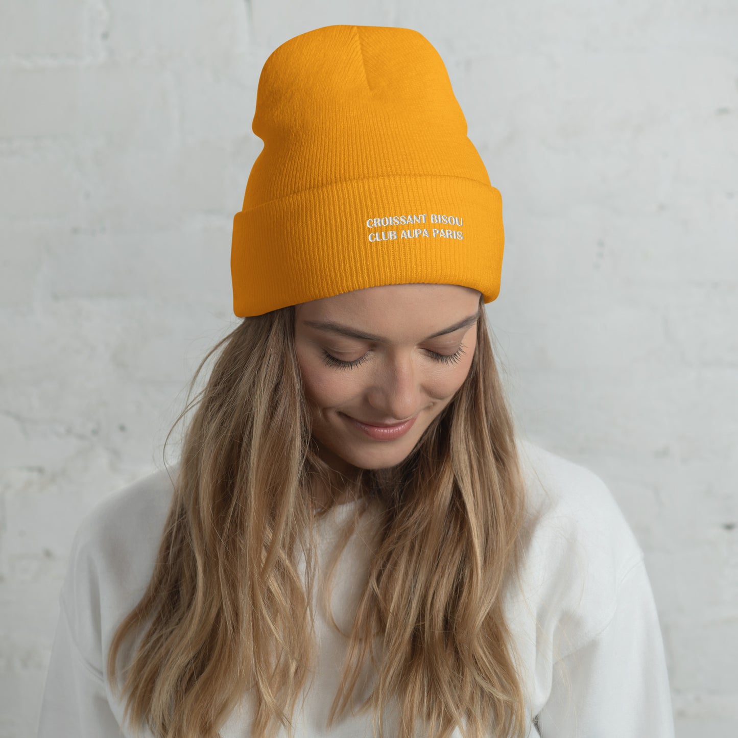 POP cuffed Beanie - orange / pinky pink