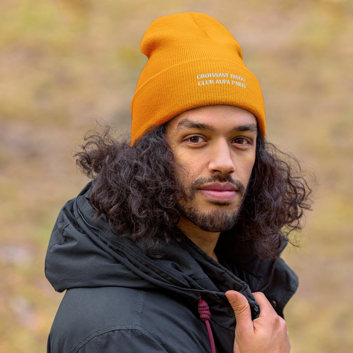 POP cuffed Beanie - orange / pinky pink