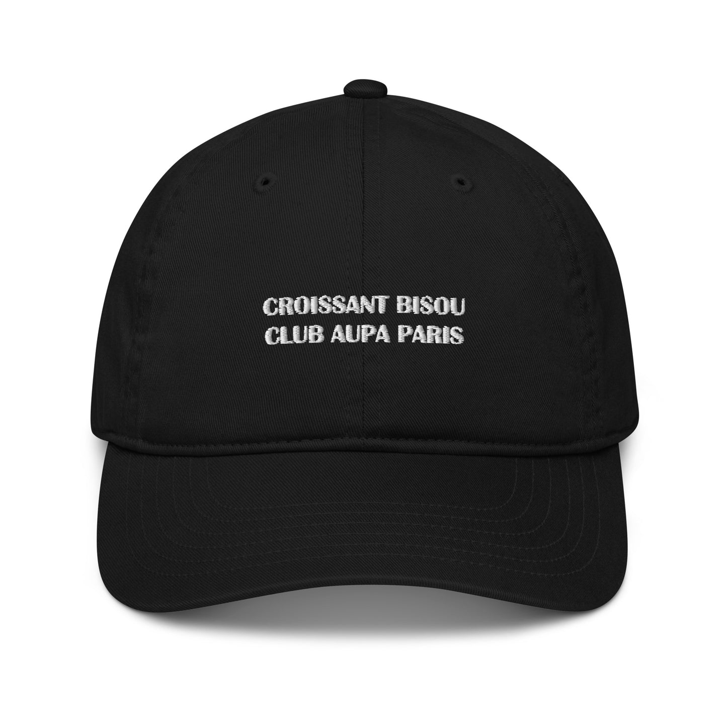 CROISSANT BISOU dad cap - black