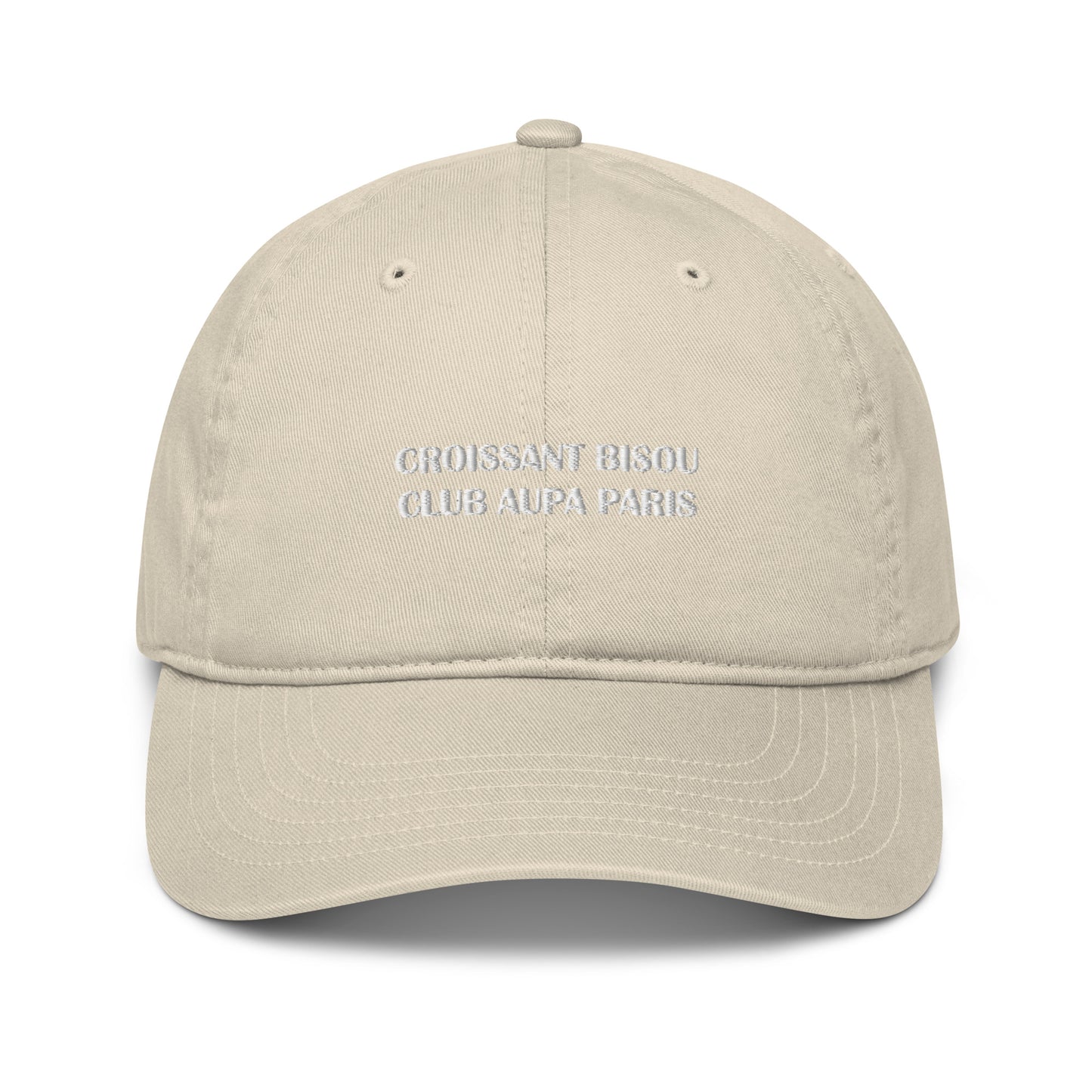 CROISSANT BISOU dad cap - Oyster