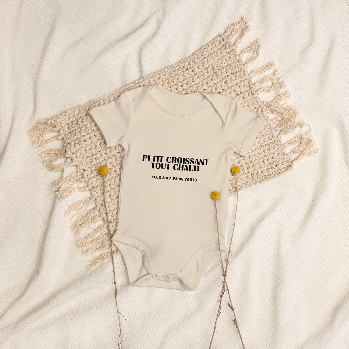 JE MEURS D'AMOUR baby bodysuit