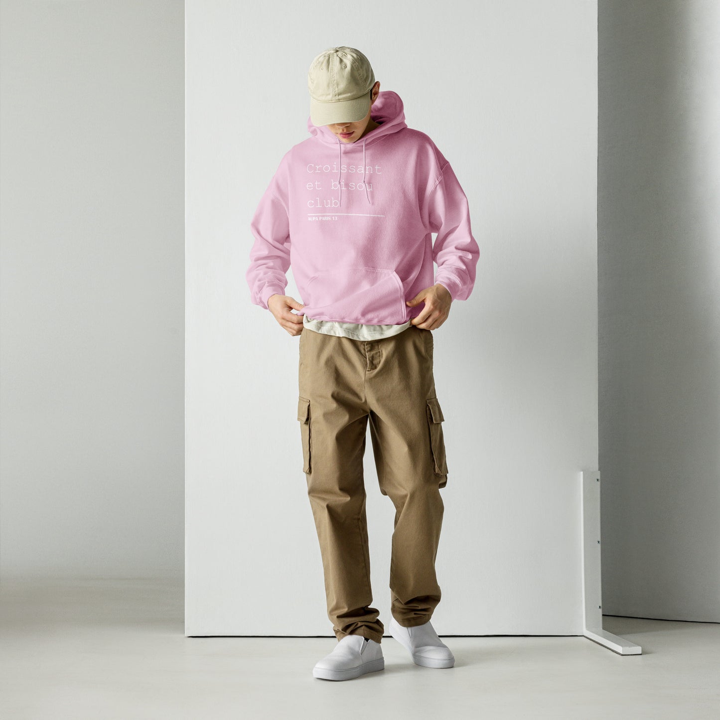 BISOU CLUB COURRIER hoodie - baby pink
