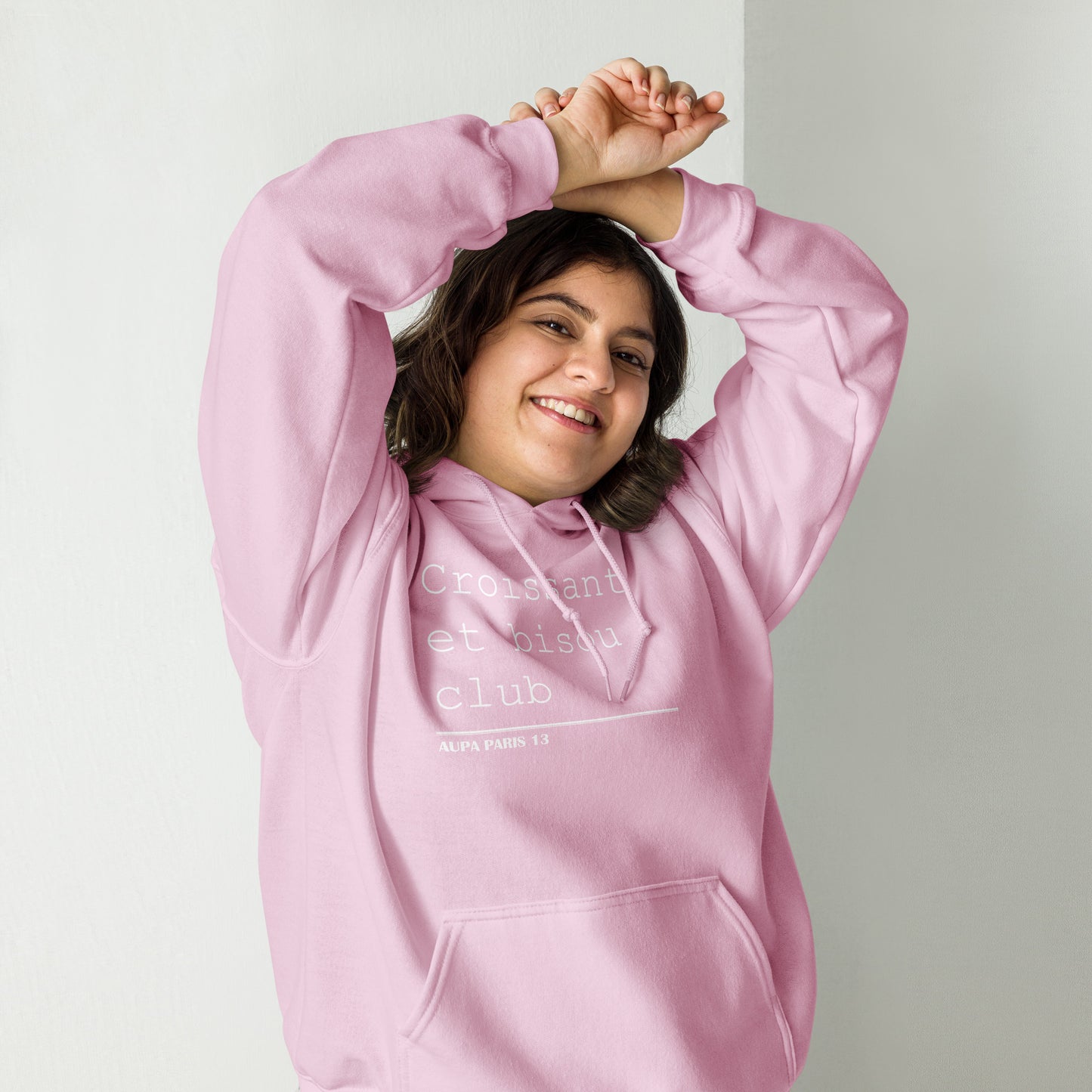 BISOU CLUB COURRIER hoodie - baby pink