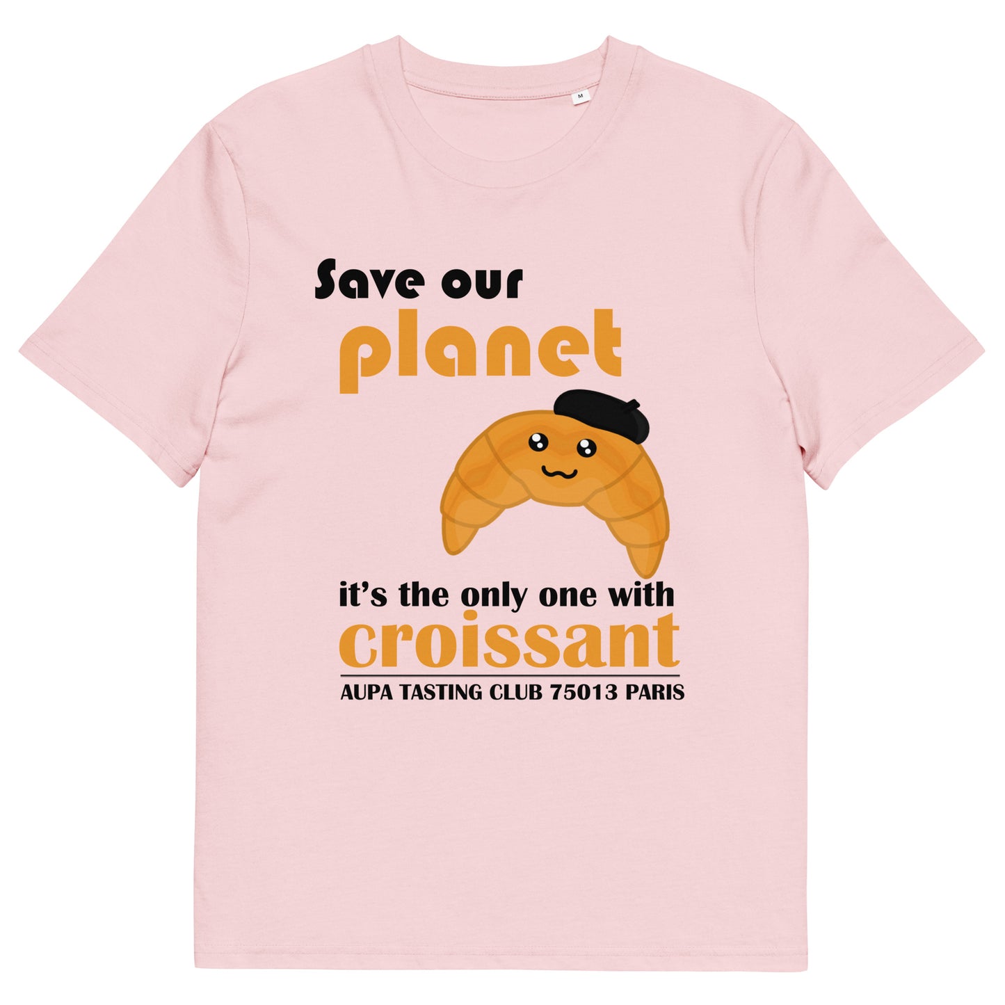 SAVE OUR PLANET tee - white / cotton pink / lavender
