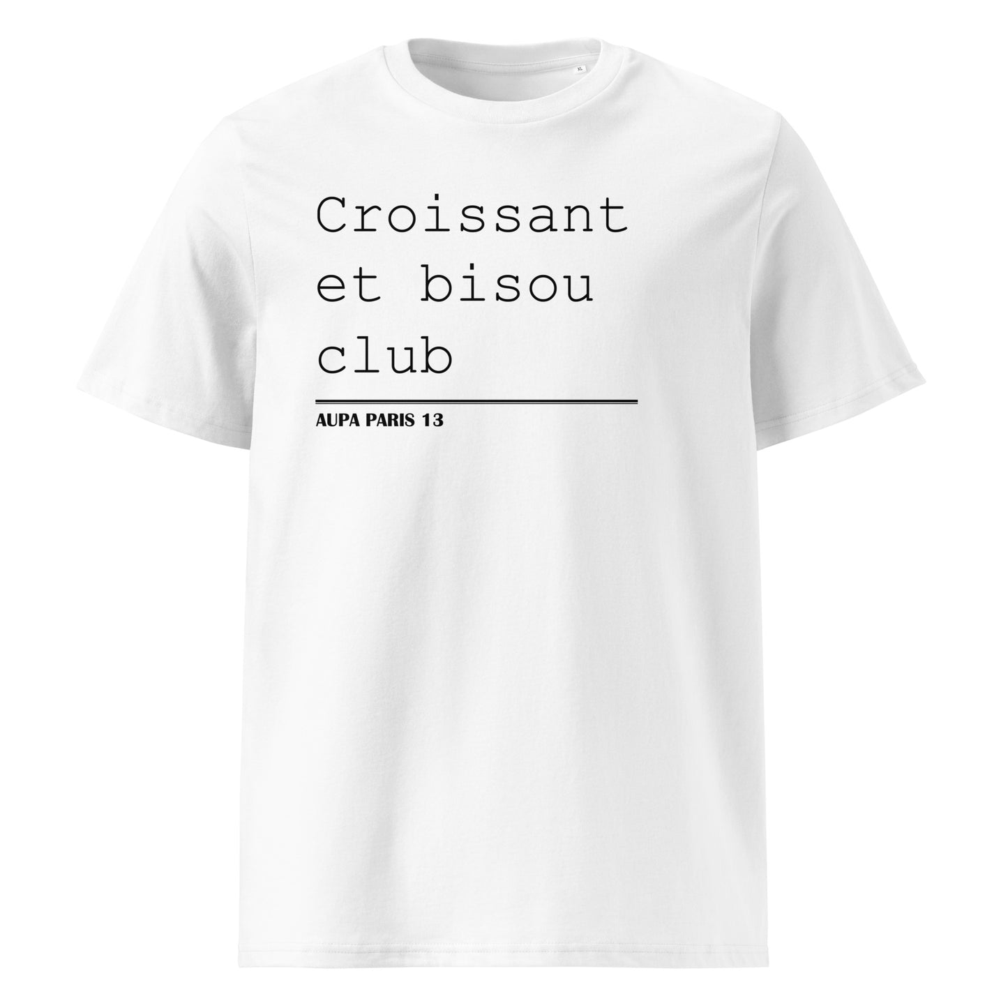 CROISSANT BISOU tee - white