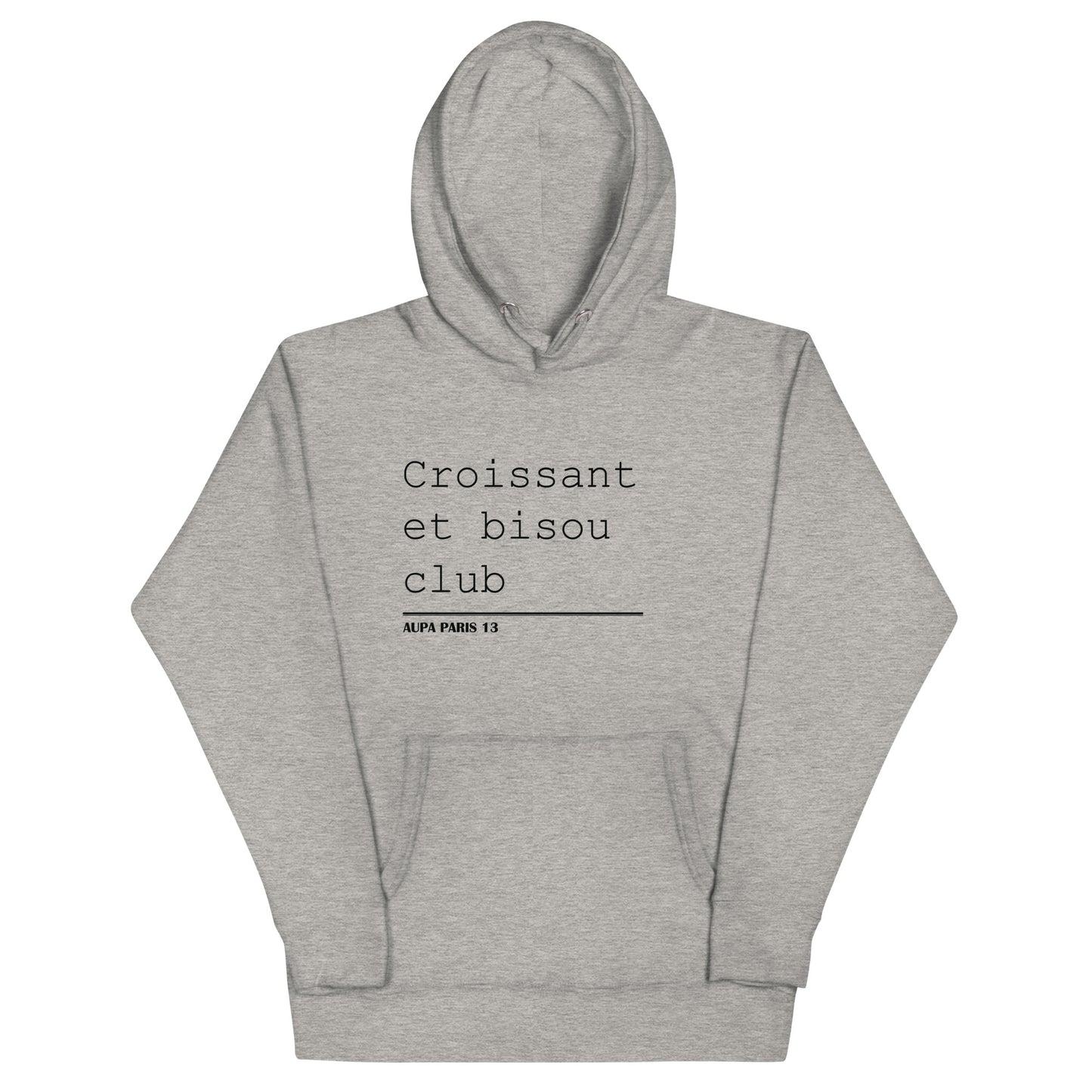 BISOU CLUB COURRIER hoodie - white / (meredith) grey