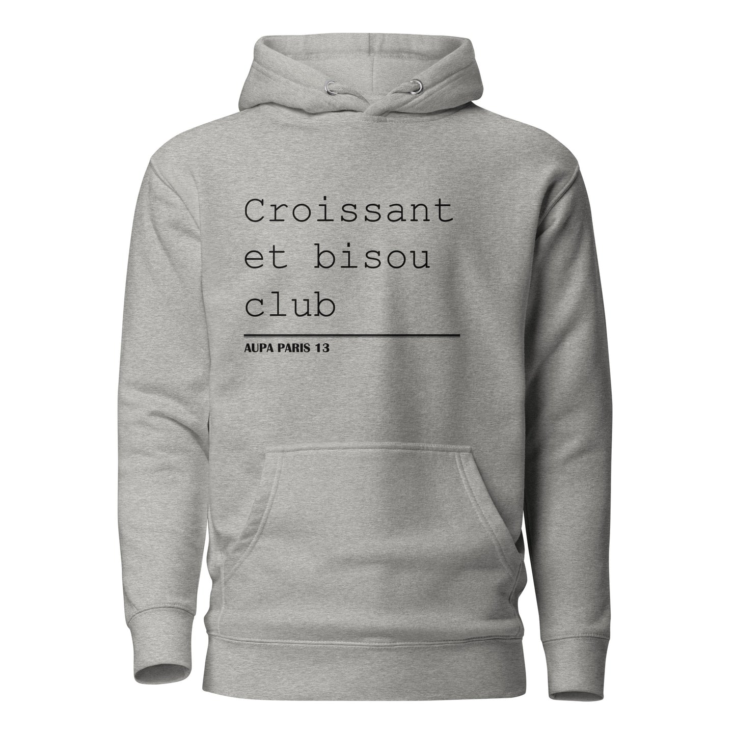 BISOU CLUB COURRIER hoodie - white / (meredith) grey