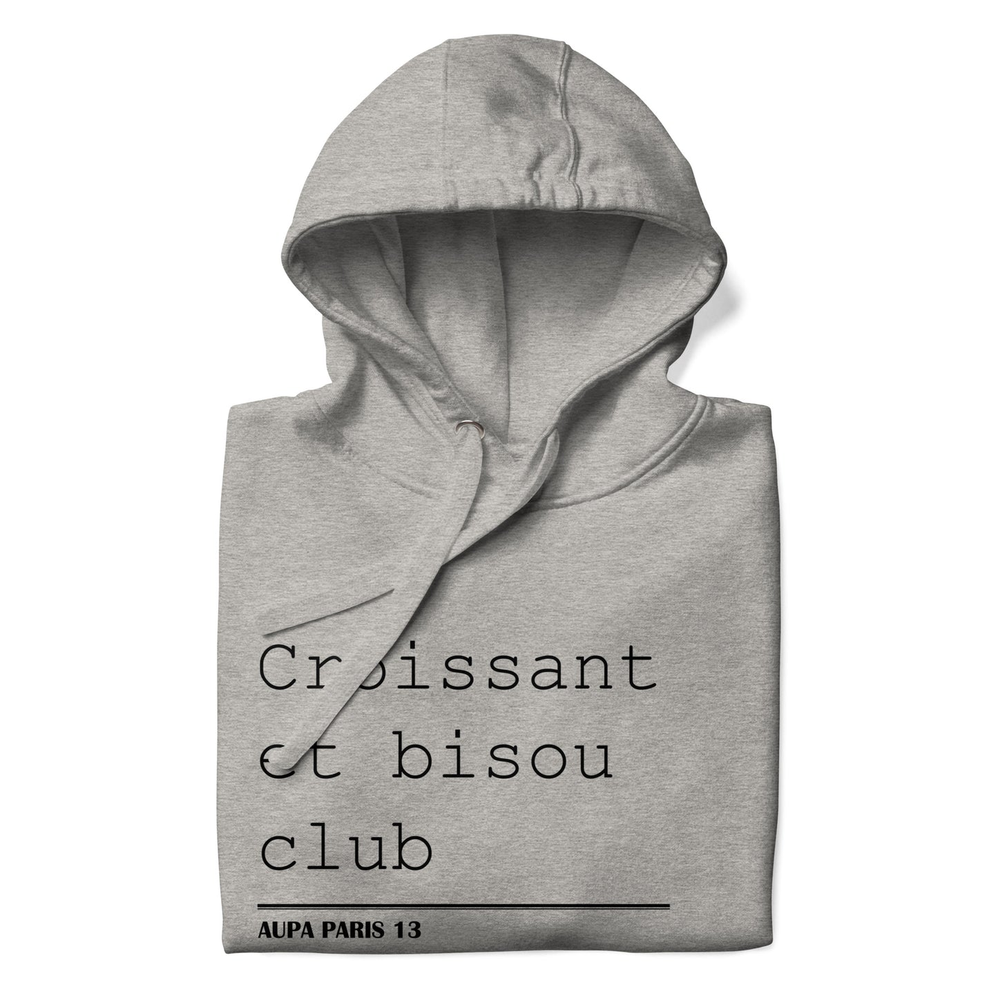 BISOU CLUB COURRIER hoodie - white / (meredith) grey