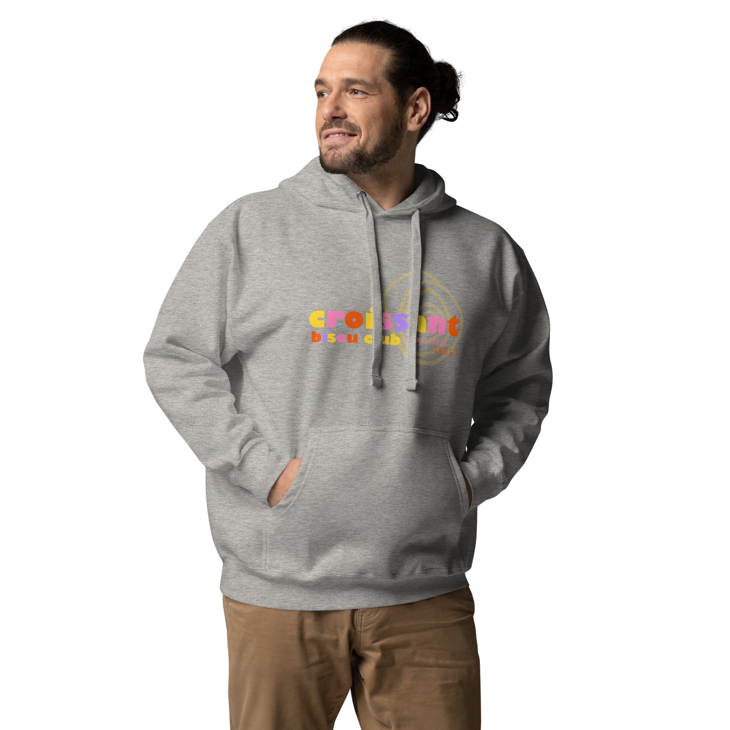 ARC EN CIEL hoodie - white / (meredith) grey
