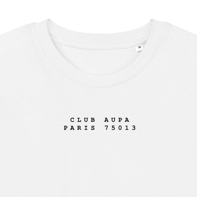 AUPA CLUB tee - white / gris nardo