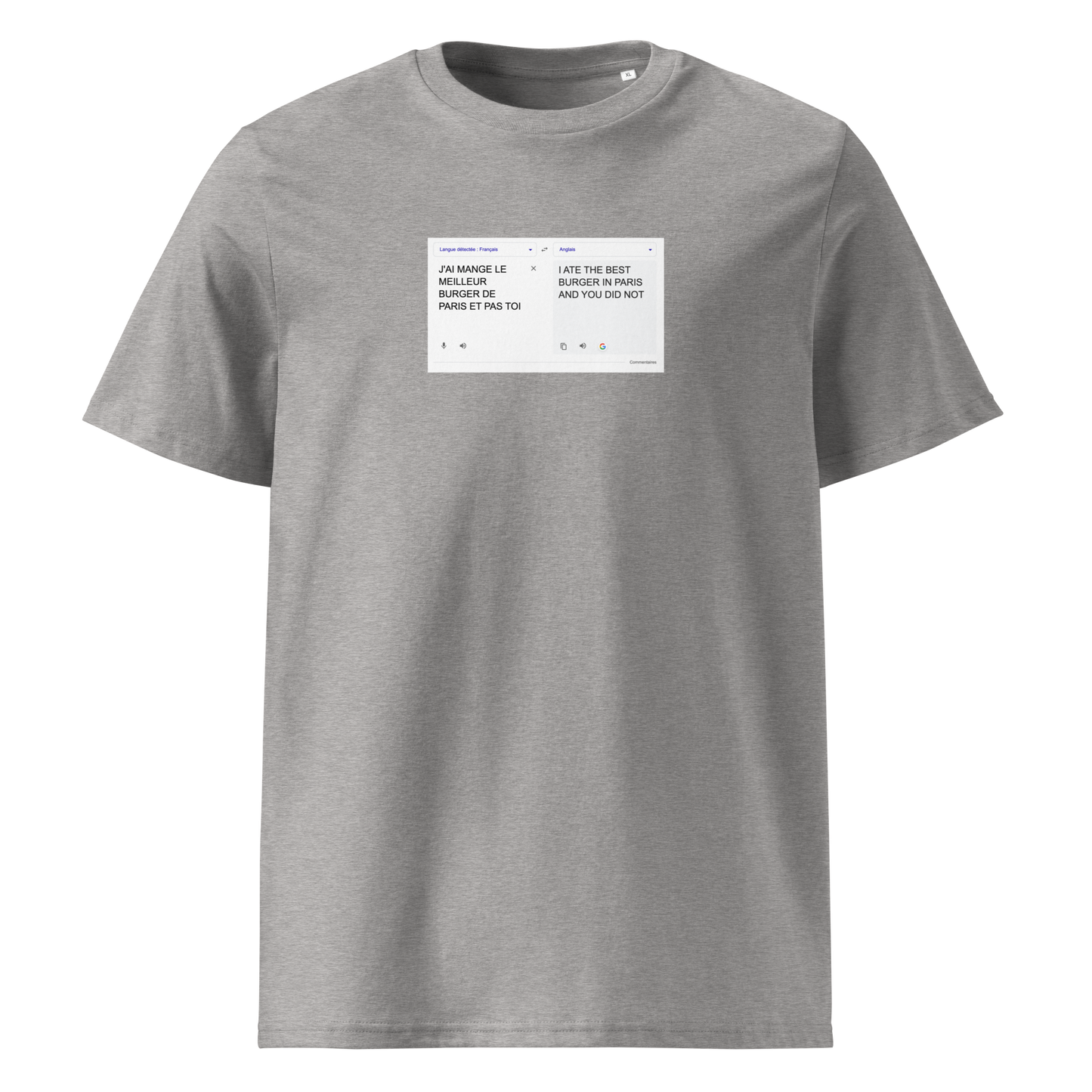 GOOGLE TRANSLATE tee - black / white / gris nardo / gris pas nardo