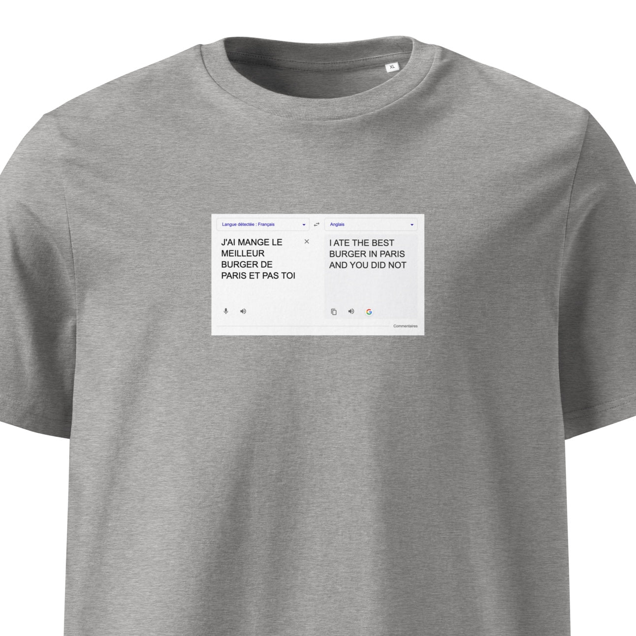 GOOGLE TRANSLATE tee - black / white / gris nardo / gris pas nardo