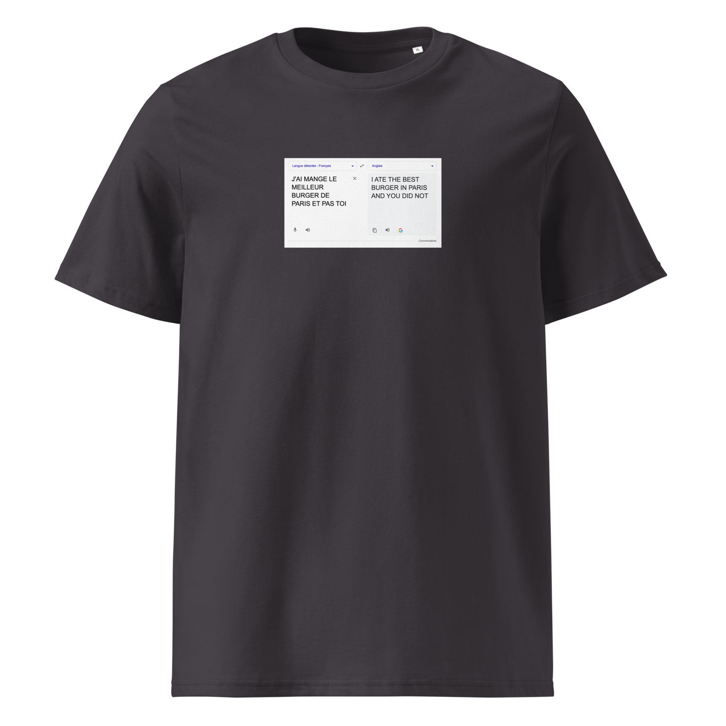 GOOGLE TRANSLATE tee - black / white / gris nardo / gris pas nardo