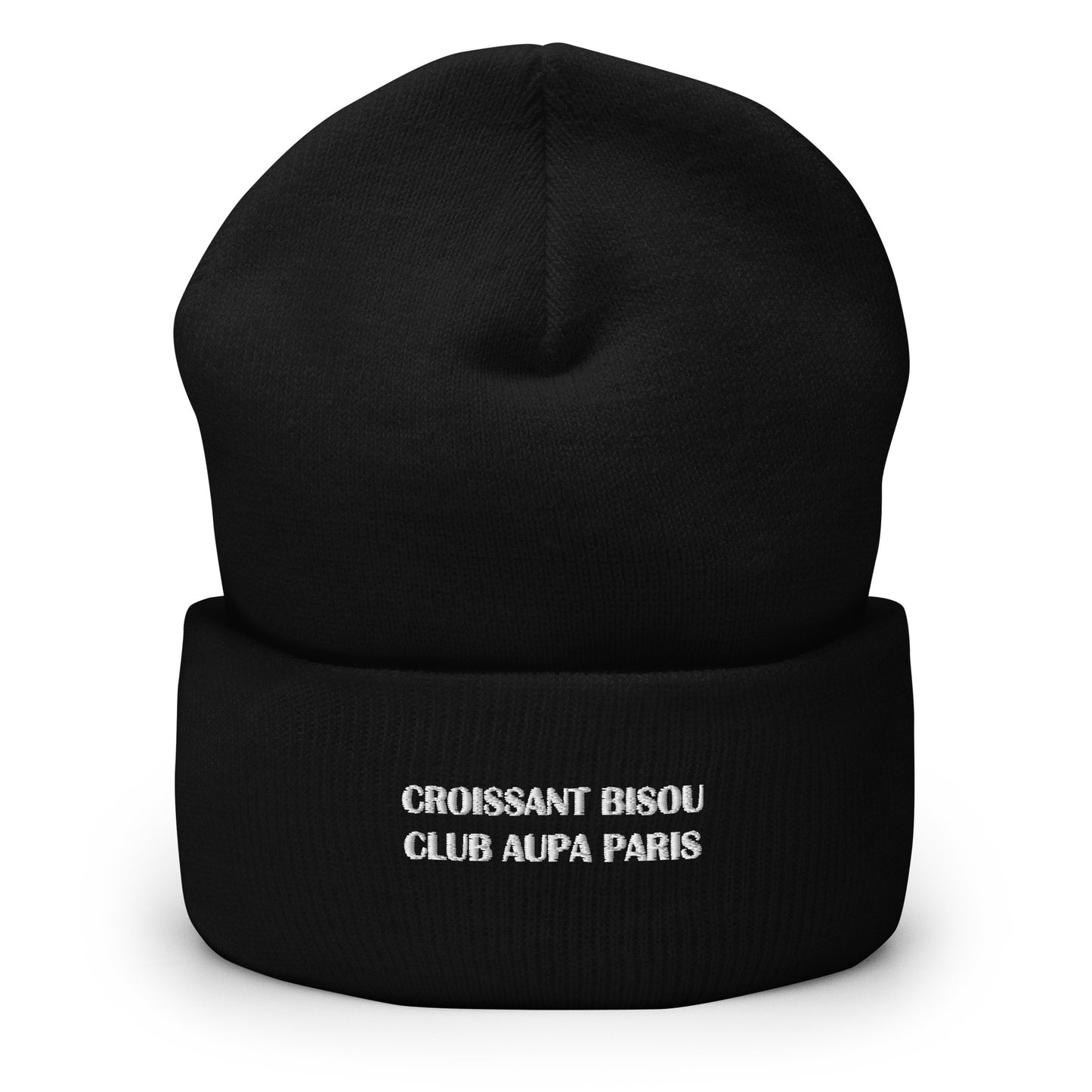 SLAY cuffed beanie - black