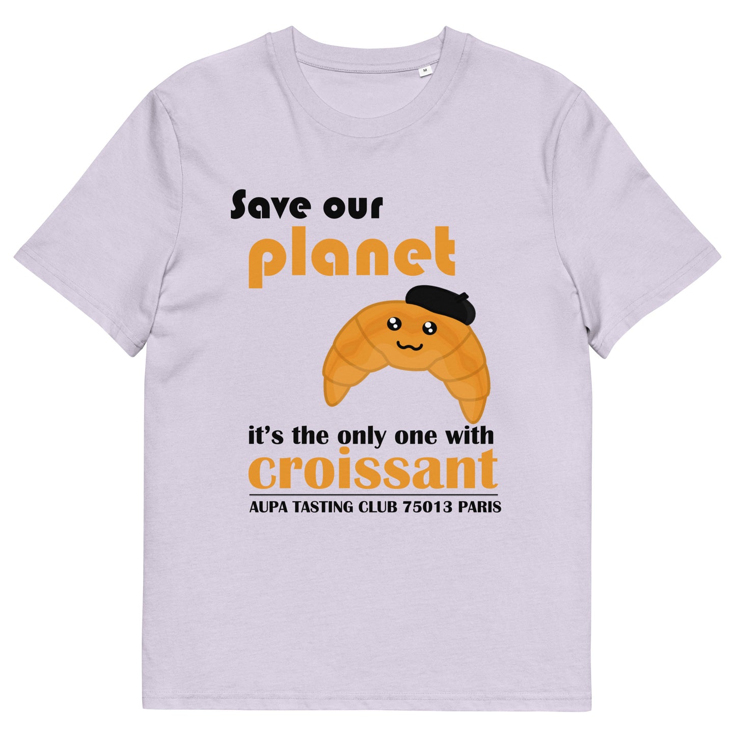 SAVE OUR PLANET tee - white / cotton pink / lavender