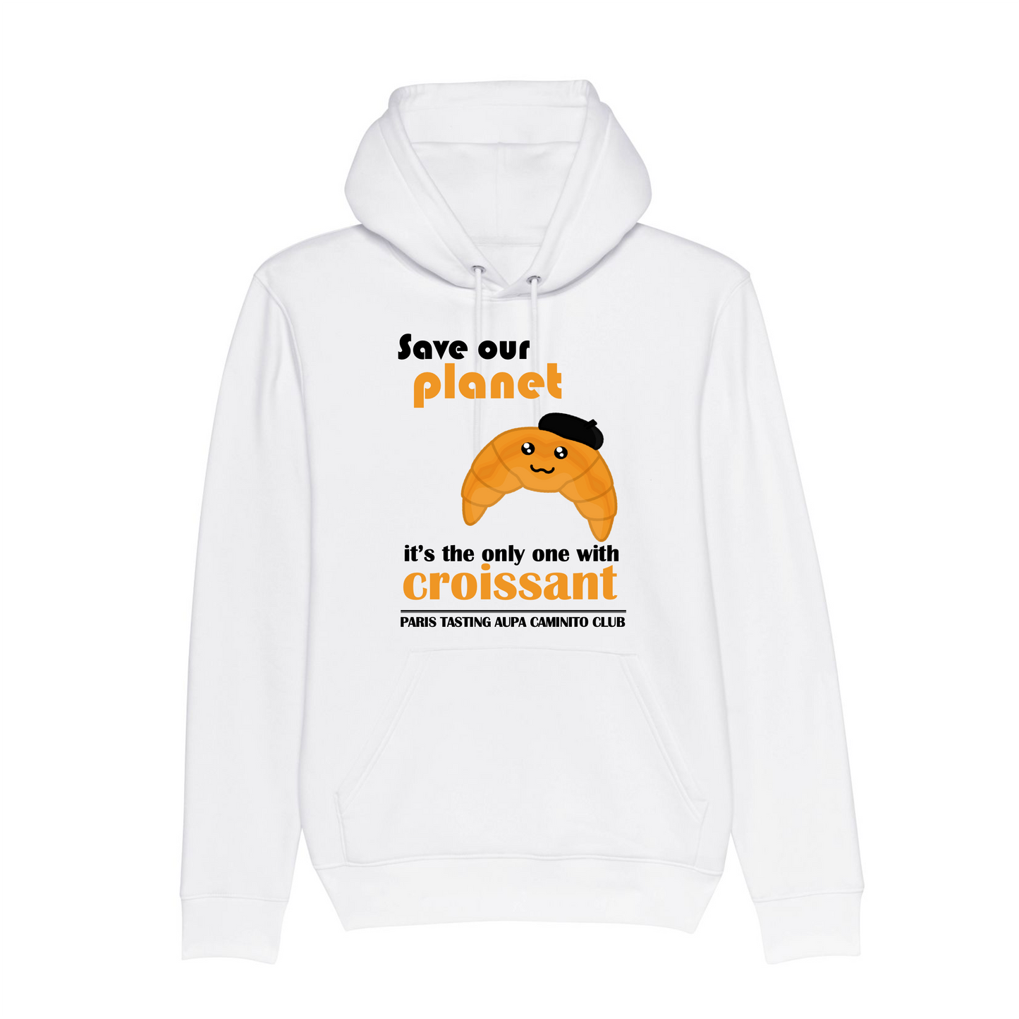 Hoodie SAVE OUR PLANET - Blanc